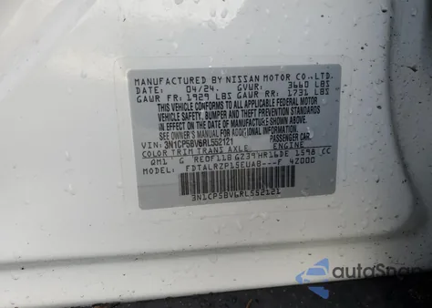 2024 Nissan Kicks S from USA, damaged, VIN 3N1CP5BV6RL552121